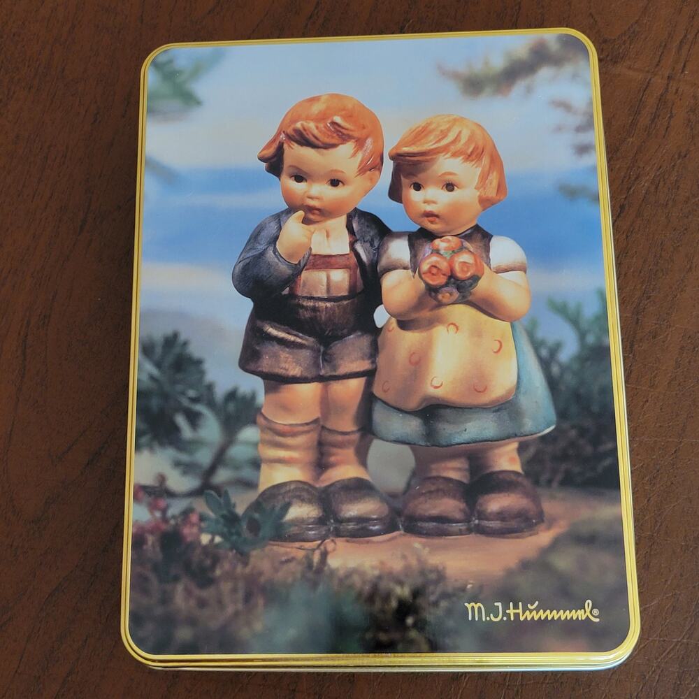 Hummel Goebel Collectible Tin Box We Congratulate with Lid & Stationary